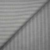 Coton lin rayé Lurex doré fond gris