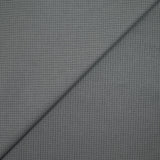 Coton tissé teint carreaux noirs fond gris anthracite
