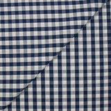 Coton Vichy 9mm bleu marine