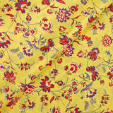 Crêpe de chine Claudia fond jaune