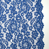 Dentelle festonnée Maud bleu roi