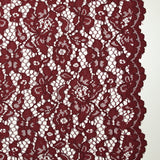 Dentelle festonnée Maud bordeaux