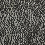Dentelle polyester Amélia doré fond noir