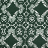 Dentelle polyester bohème vert forêt