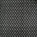Dentelle polyester chevron noir fond noir