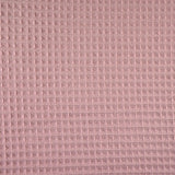 Coton 100% nid d'abeille vieux rose