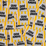 Étiquettes tissées  "Ciao Amore" x 5