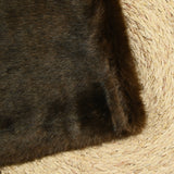 Fausse fourrure Rosanna poil court marron