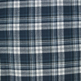 Flanelle de coton à carreaux Victor bleu jean's