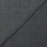 Gaze de polyester Prince-de-Galles gris et noir