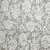 Guipure fine motif champêtre fond blanc
