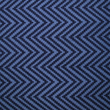 Jean's jacquard polyviscose chevron fond marine