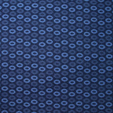 Jean's jacquard polyviscose ovale fond marine