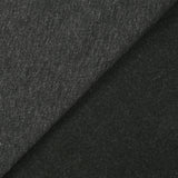 Jersey de polyviscose lourd envers gratté doux anthracite