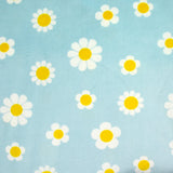 Jersey de velours nicky imprimé marguerite fond ciel