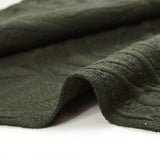 Matelassé Jersey Fisuras Fondo verde militar