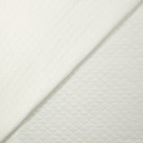 Jersey matelassé losange blanc cassé