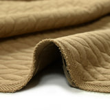Matelassé Jersey Braids Camel Fondo