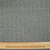 Matelassé Jersey Braids Gray Grey Fondo