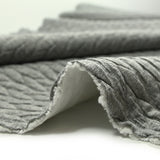 Matelassé Jersey Braids Gray Grey Fondo