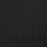 Matelassé jersey braids black background