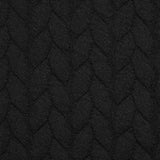 Matelassé jersey braids black background