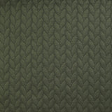 Matelassé Matelassé trenzas de fondo verde militar