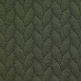 Matelassé Matelassé trenzas de fondo verde militar