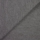 Laine mélangée chevron 5cm marron et blanc