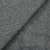 Laine mélangée chevron 6cm noir et gris