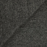 Laine mélangée nattée noir et gris brillant