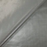 Lamé de polyester rayé argent fond gris