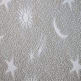 Maille résille plissée constellation gris bleu