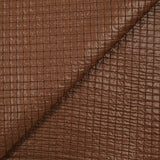 Matelassé à carreaux marron
