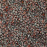 Microfibre imprimée polyester sauvage brique fond noir