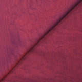 Mousseline 100% soie unie corail foncé changeant marine