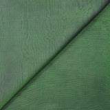 Mousseline 100% soie unie vert clair changeant indigo