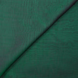 Mousseline 100% soie unie vert émeraude changeant prune