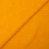 Mousseline de 100% soie unie jaune soleil