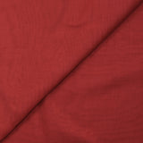 Mousseline de 100% soie unie rouge brique