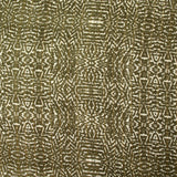 Mousseline rayée dorée imprimée camouflage vert