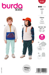 Patron Burda kids n°9183 : Pull