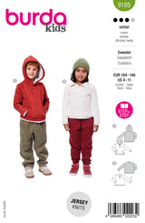 Patron Burda kids n°9185 : Sweatshirt