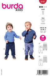 Patron Burda kids n°9187 : Pantalon