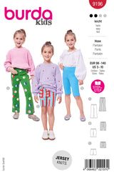 Patron Burda kids n°9196 : Pantalon