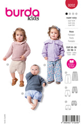 Patron Burda kids n°9202 : Pantalon