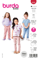 Patron Burda kids n°9205 : T-shirt