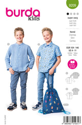 Patron Burda kids n°9209 : Chemise