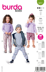 Patron Burda kids n°9211 : Pantalon
