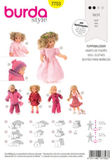 Patron n°7753 : Vêtements de poupées